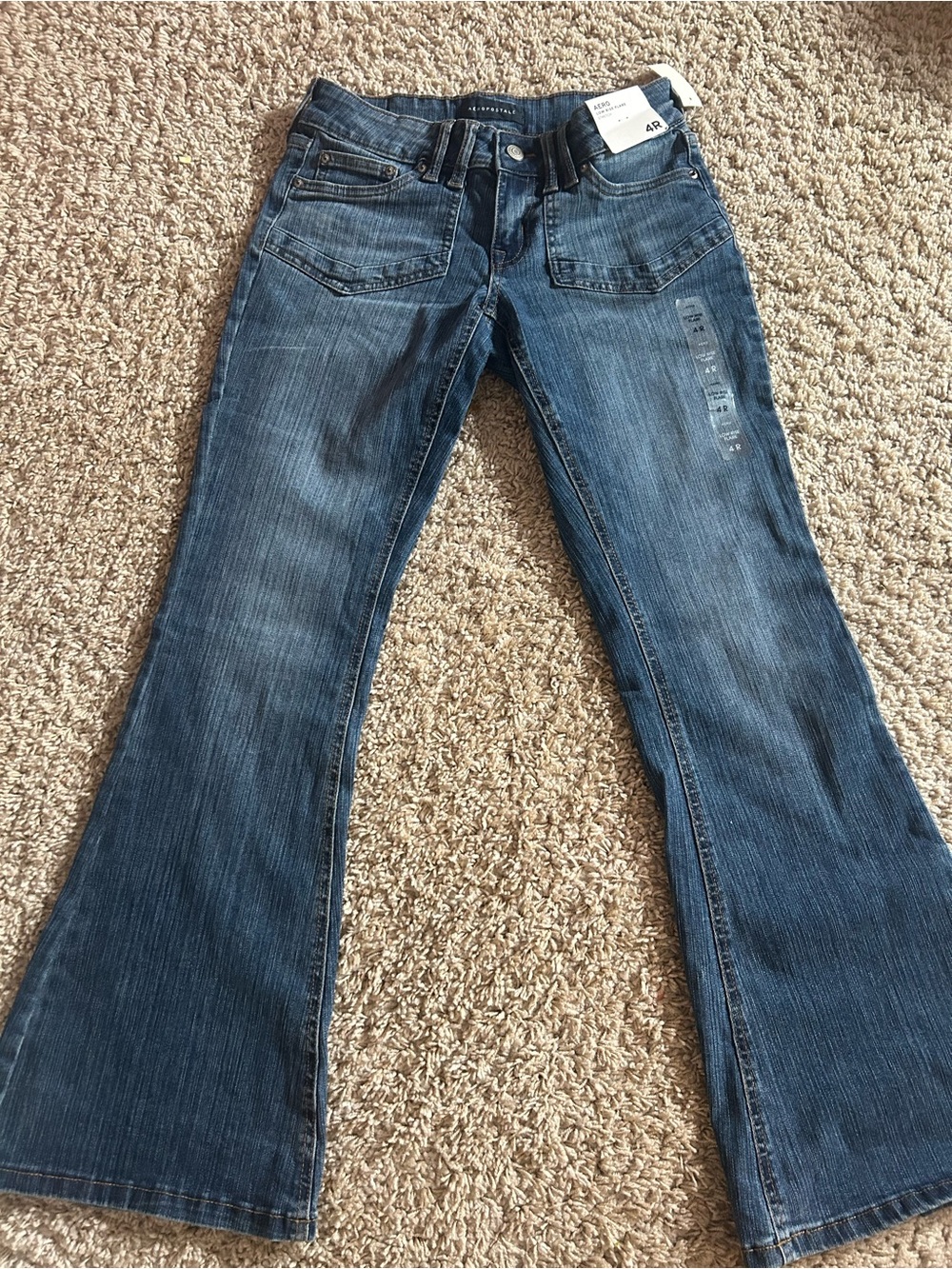 Aeropostale Women's Dark Blue Flare Jeans